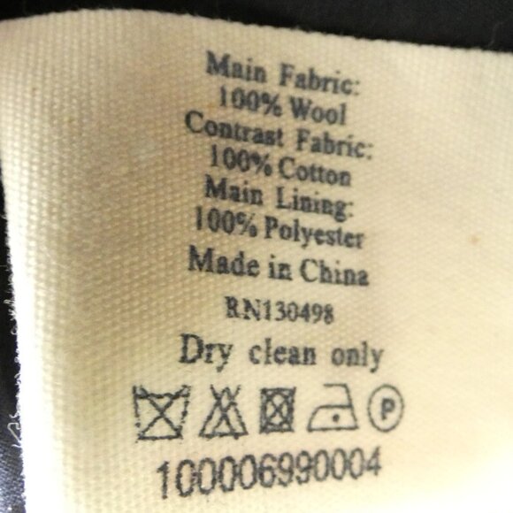 Jack Wills 100% Wool Dress US Size 4 Herringbone Black & White British Modest - Picture 10 of 11